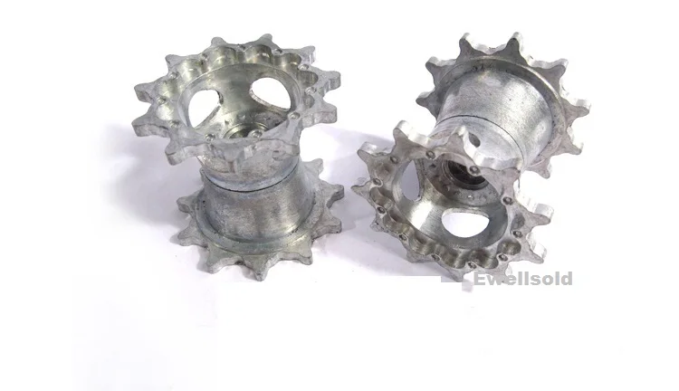 henglong 3918 3918-1 1/16 German Leopard 2 A6 RC Tank Upgrade parts Steel Gear box with motor/metal track/metal wheels hub set - купить по