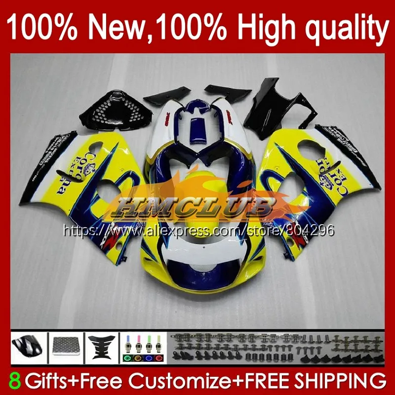 

Body For SUZUKI GSX-R600 GSXR750 GSXR 600 750 SRAD 1No.15 GSXR600 96 97 98 99 00 Blue yellow 1996 1997 1998 1999 2000 Fairings