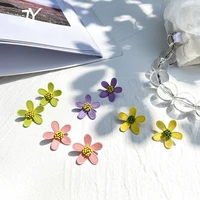 summer beach fresh romantic flower earrings korean fashion jewelry wedding party girls unusual earrings