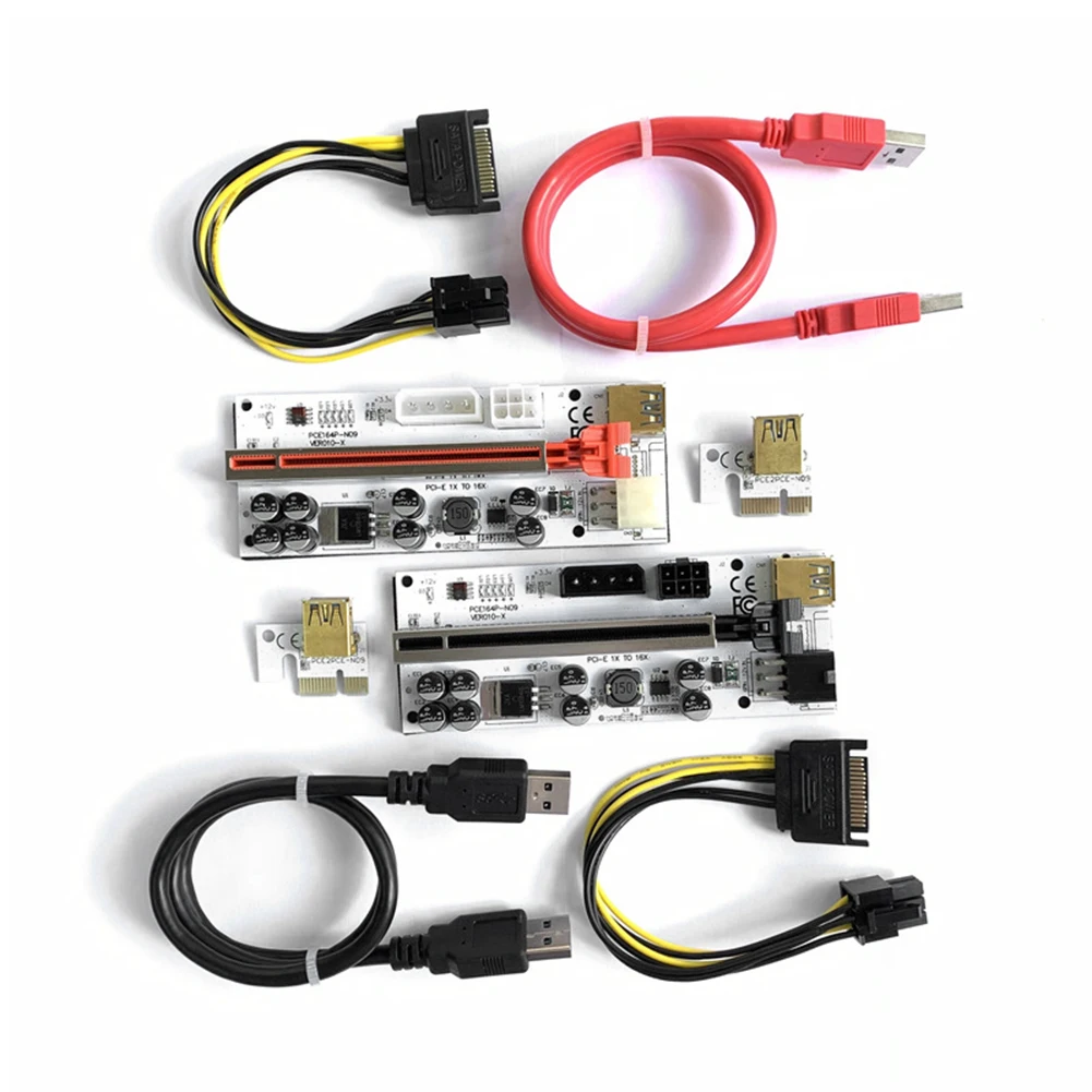 

PCIE Riser 1X до 16X удлинитель USB 3,0 кабель быстрое чтение записи скорость низкие потери для графической карты памяти