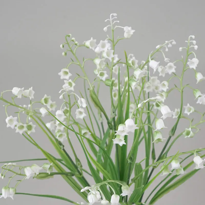 

Simulation Artificial Flower Lily Of The Valley Garden Fake Plants Beautiful Bouquet Fashion Wedding Garden Home Decora Supply