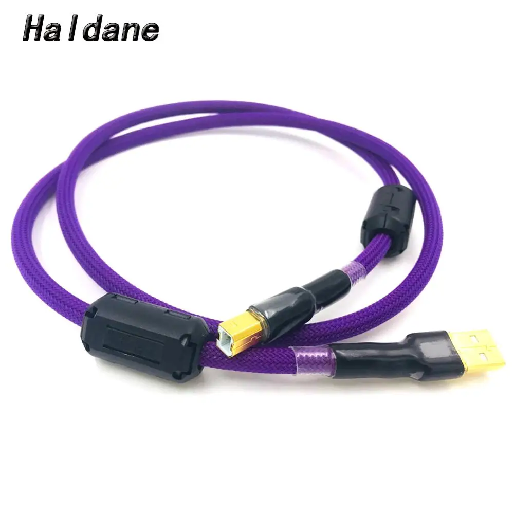 

Haldane HIFI 7N OCC Single Crystal Copperr USB Cable DAC A-B Digital USB 2.0 Type A to B Male Audio Cable