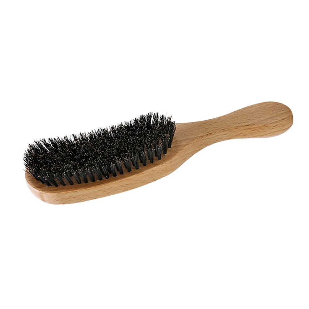 

Natural Bristles Wave Hair Brush Beech Combs Natural Texture Anti-static Hair Care Head Hair Comb for Hair
