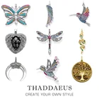 Подвеска стрекоза, новинка весны 2020, ювелирные изделия в богемном стиле, серебро 925 пробы, парадное счастье природы, свобода, подарок для женщин