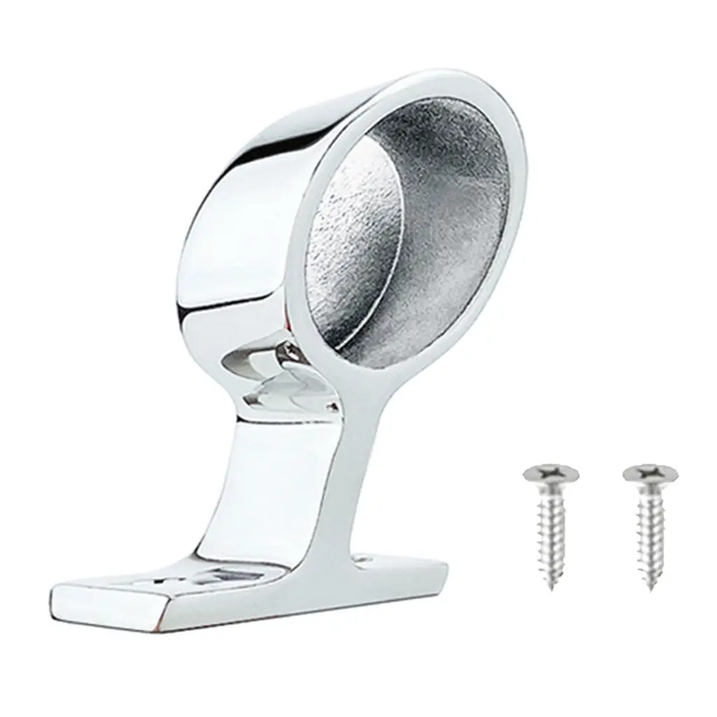 

120 Degree Right End Stanchion Stainless Steel Marine Hand Rail Fitting 1inch 25mm for Sailboat Yacht Car Trailer
