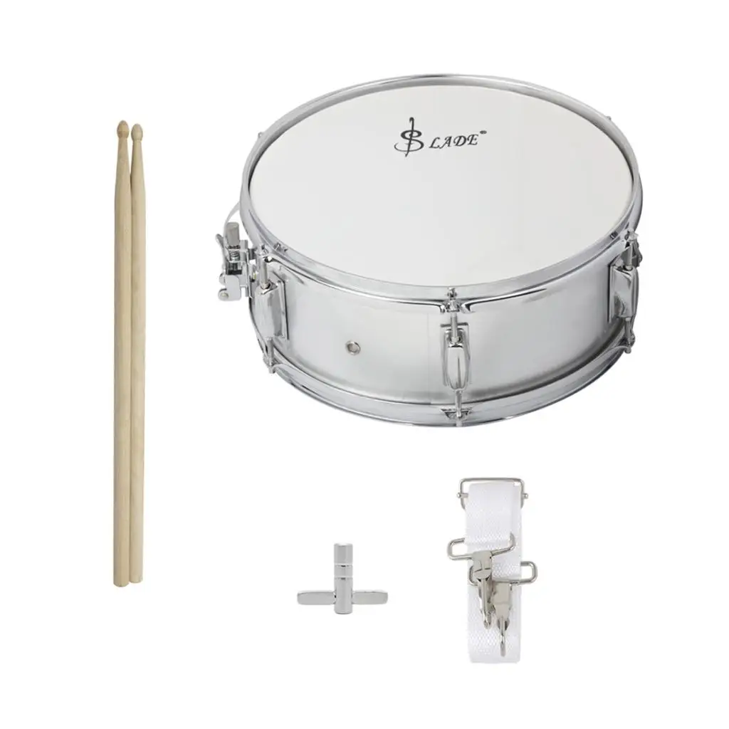 

365x155mm Snare Drum 14'' w/ Drum Sticks Hammer Drum Wire Great Tone