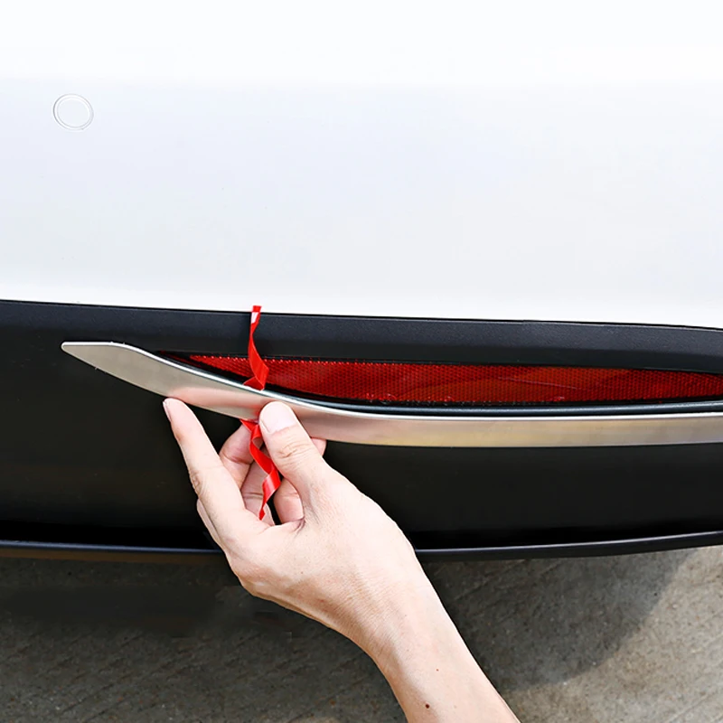 Rear Fog Light Strip Adjustment Retrofit Exterior Reflective Mirror Upgrade 2PCS For Tesla Model X 2016-2019 | Автомобили и