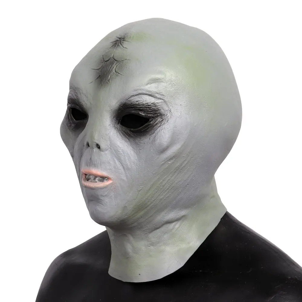 Латексная страшная маска для Хэллоуина костюм Маскарадного бала Alien ET мягкие