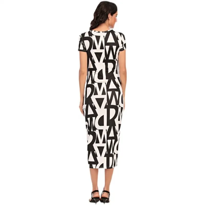 

Short Sleeve Maternity Dress Sexy Side Slit Floral Print Round Neck Calf Length Pregnant Women's Clothing Pregnancy Photography