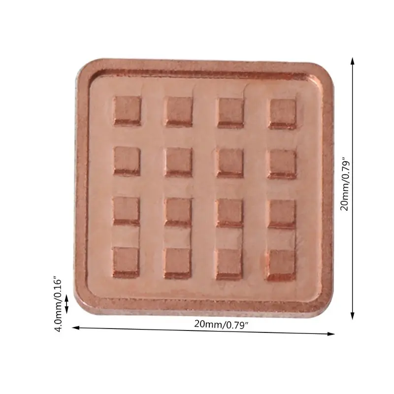 5 шт. медный радиатор для VGA GPU миниатюрный DDR3 ram Memory IC чипсет 95AD|Кулеры и системы