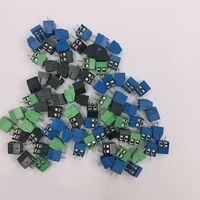 500pcslot kf350 3 5 2p terminal 300v 10a screw 2pin 3 5mm terminal screw splice connector for circuit board