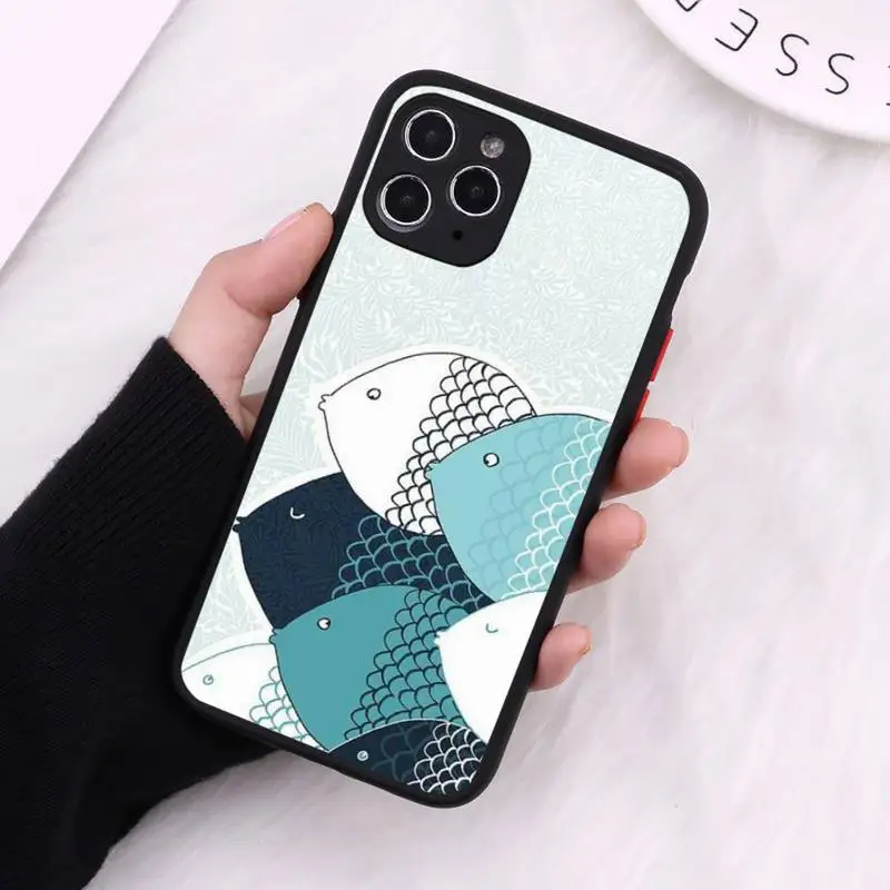 

Cherry Blossom Lucky cat Lovely AnimalPhone Case Matte Transparent iPhone 7 8 11 12 s mini pro X XS XR MAX Plus cover funda