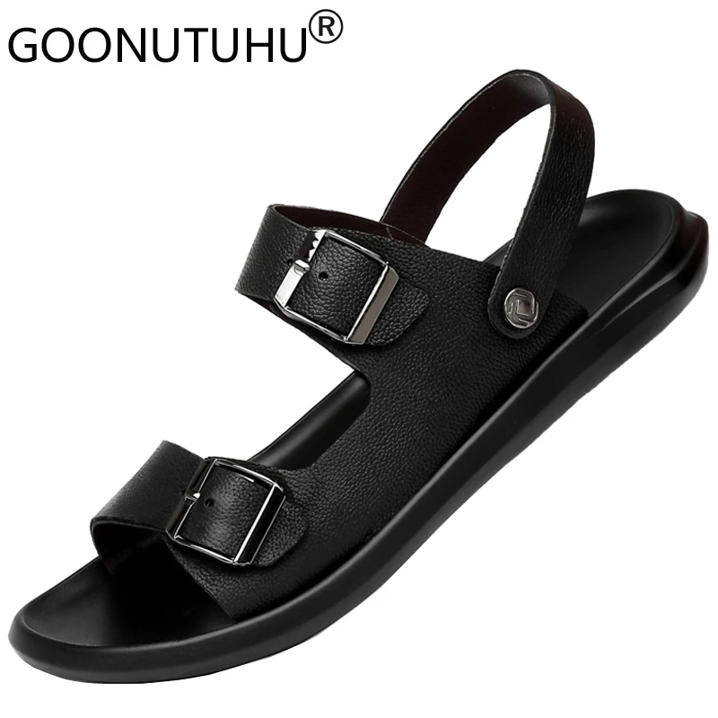 2021 новые мужские сандалии летние туфли лодочки из натуральной кожи обувь для