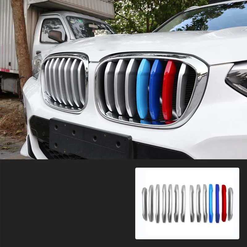 14 шт. стайлинга автомобилей спереди гоночный автомобиль наклейки на решетку для