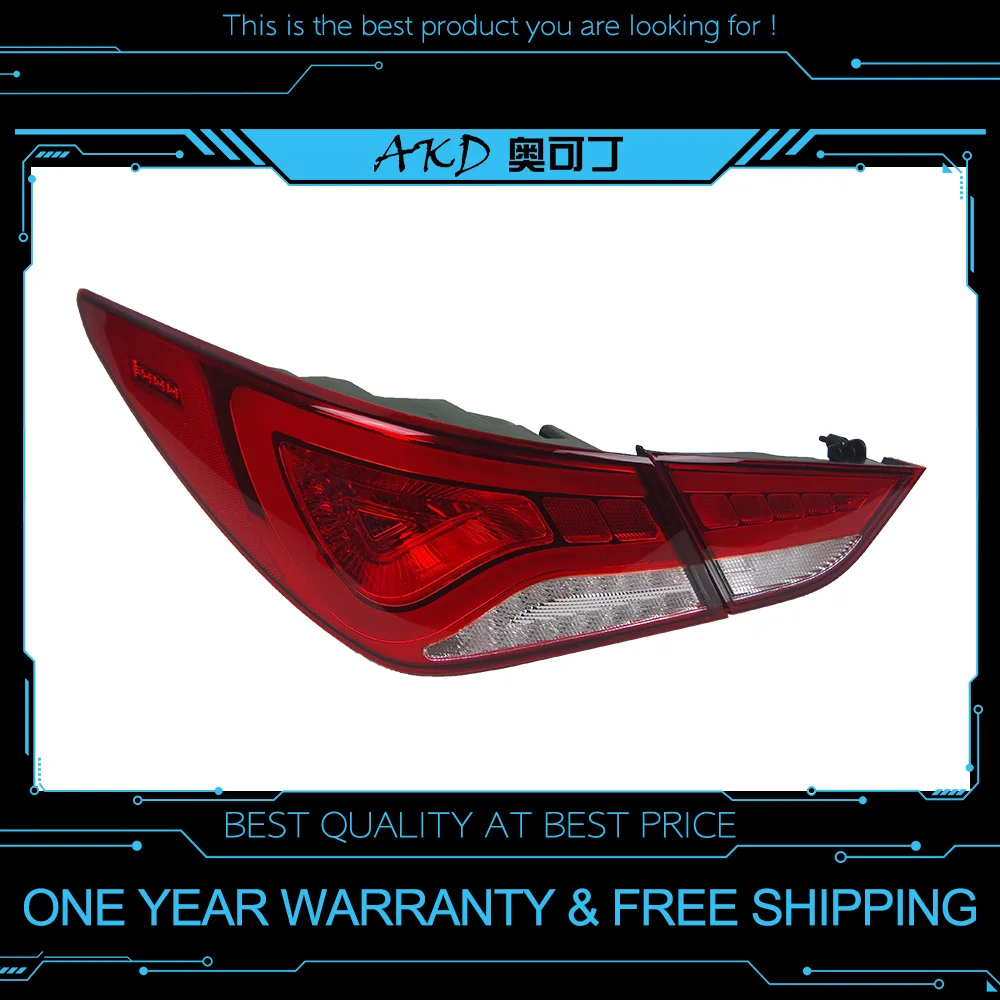 

AKD tuning cars Tail lights For Hyundai Sonata 8 Sonata8 MK8 Taillights LED DRL Running lights Fog lights angel eyes Rear LIGHT