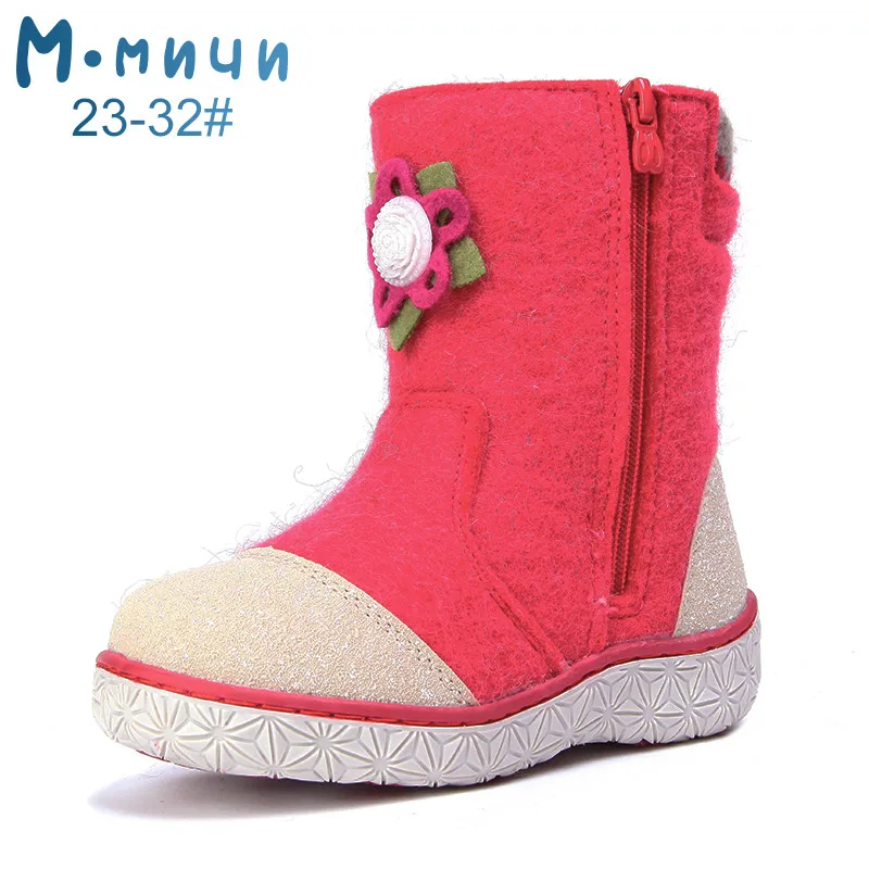 ML9430C-13 MMNUN/войлочные сапоги, сапоги для девочек, обувь для девочек, зимняя обувь, сапоги для девочек, зимние сапоги для девочек, детская обувь зимняя, Размер 23-32 ML9430 - Цвет: ML9430C-13