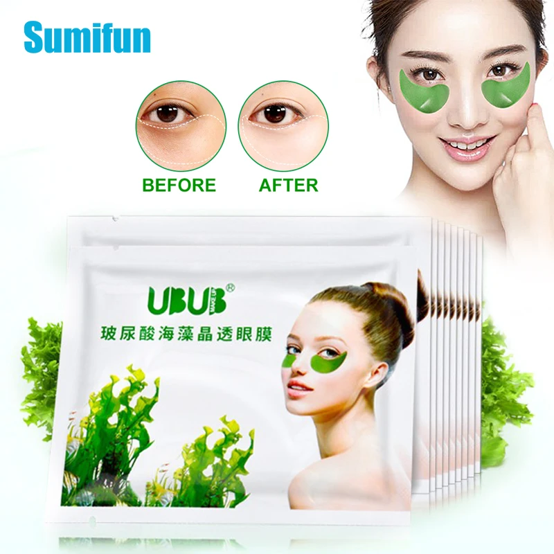 

10pc Seaweed Firming Eye Mask Eye Care Patch Eyes Green Masks Remove Wrinkles Anti Aging Reduces Dark Circle Eye Fatigue Plaster