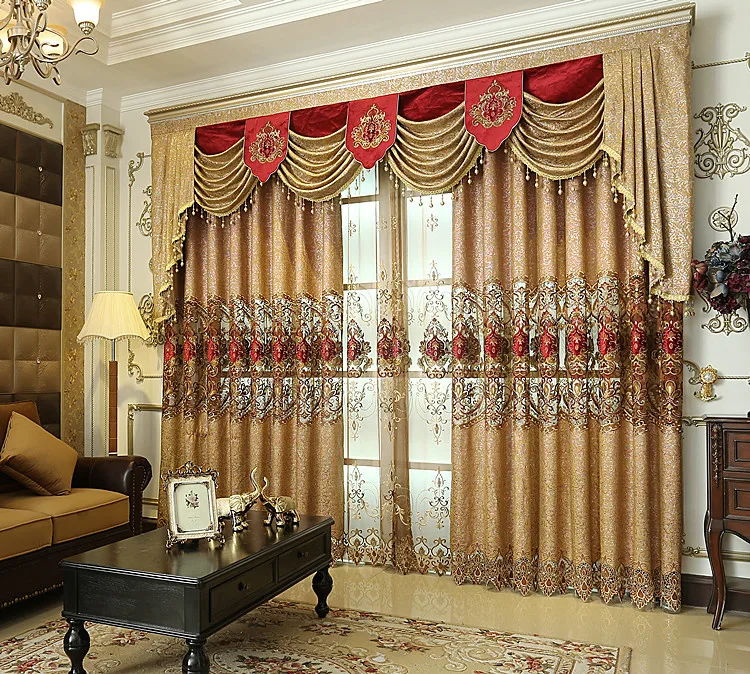 2018 новые европейские роскошные шторы для гостиной столовой спальни плотные из