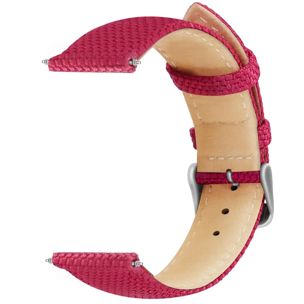 

Fire Prevention Nylon Loop for Samsung Smart Watch Sports Watchband Bracelet Strap for Huaiwei 20mm 22mm