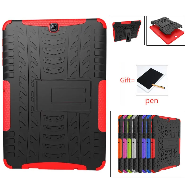 

Heavy Duty Armor Tire Style Hybrid TPU PC Hard Case for Samsung T810 T350 T380 T280 T220 T225 T710 T560 T820 T580 T110 T230 Case