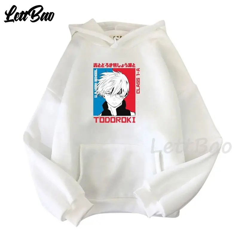 

Мой герой Академия Готический тренд Аниме Толстовка Эстетическая одежда Модный пуловер Повседневная универсальная уличная одежда унисекс...