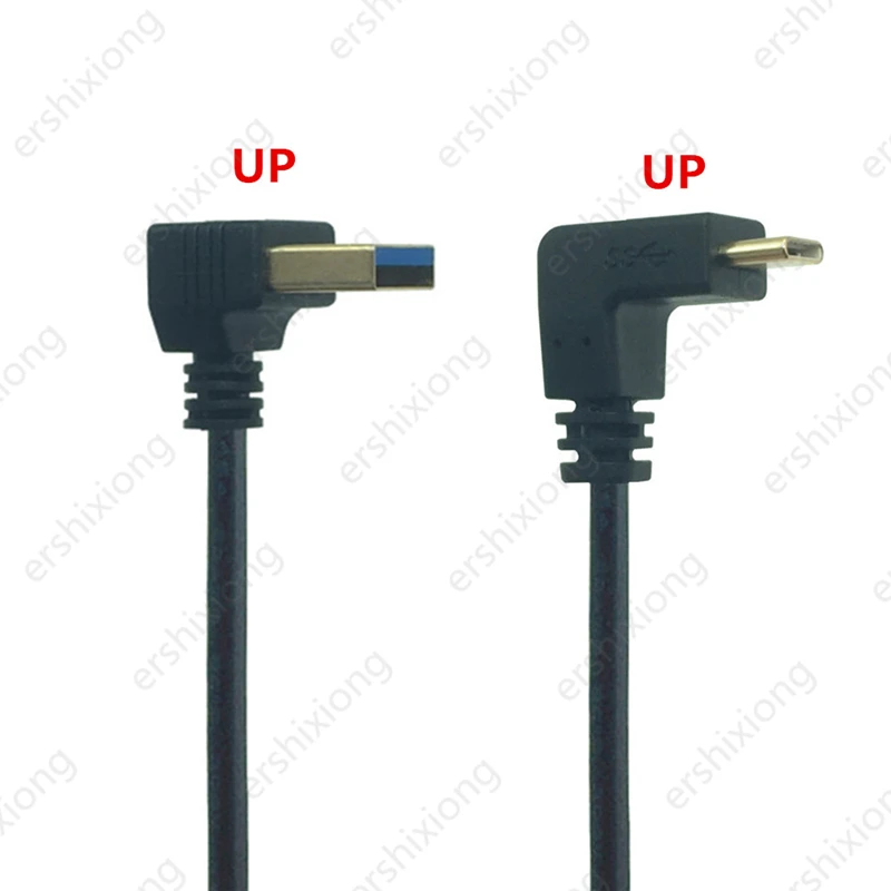 5 GBP/s вверх и вниз налокотник дизайн USB 3 1 C Type к 0 левый правый угол кабель м фута c