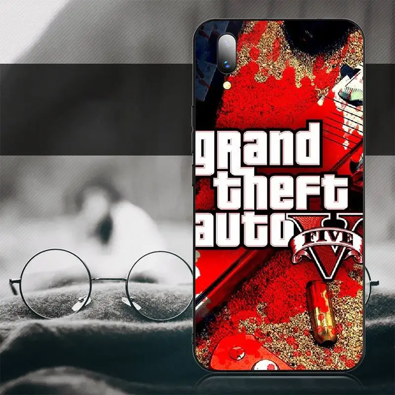 PENGHUWAN Горячая Grand Theft Auto GTA 5 чехол для телефона из мягкого силикона ТПУ с рисунком