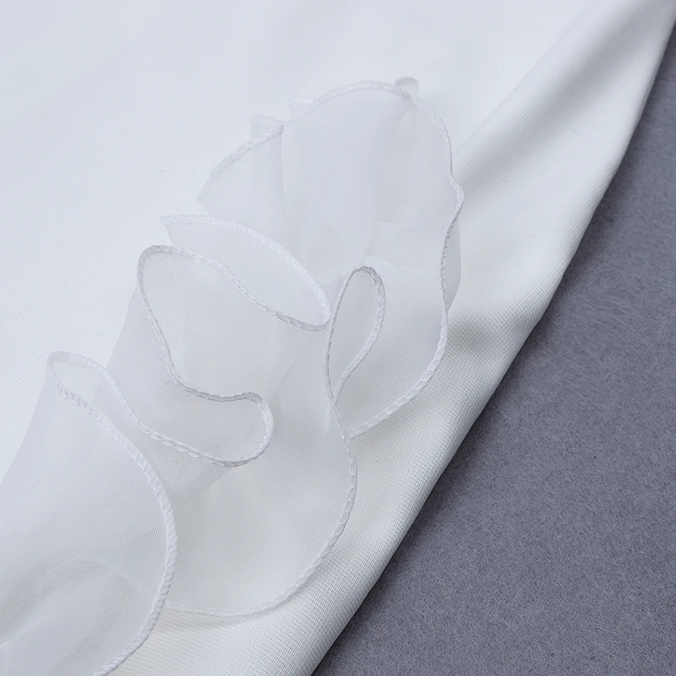 

2020 New Fashion Women's Bandage Long Dress Sexy Sleeveless Strapless Ruffled Bodycon Dress Club Celebrity Evening Party Vestido