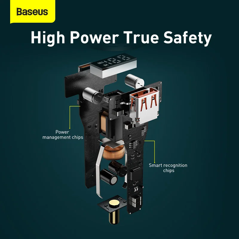 baseus pd 100w car charger quick charge qc4 0 qc3 0 pd 3 0 fast charging for iphone 12 pro max samsung xiaomi car phone charger free global shipping