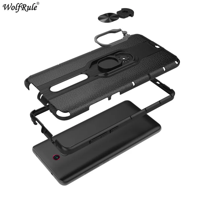 Ring Bracket Phone Case For Xiaomi Redmi K20 Pro Armor Cover Bumper Protective Funda 6.39'' |