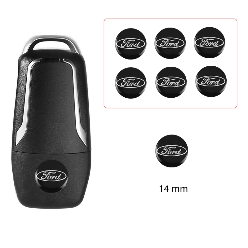 5/10 шт. автомобильные наклейки с логотипом дистанционного ключа аксессуары для Ford