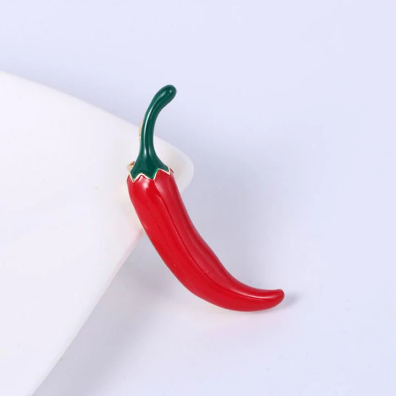 Перчик Red Chili Броши для женщин аксессуары одежды модная металлическая