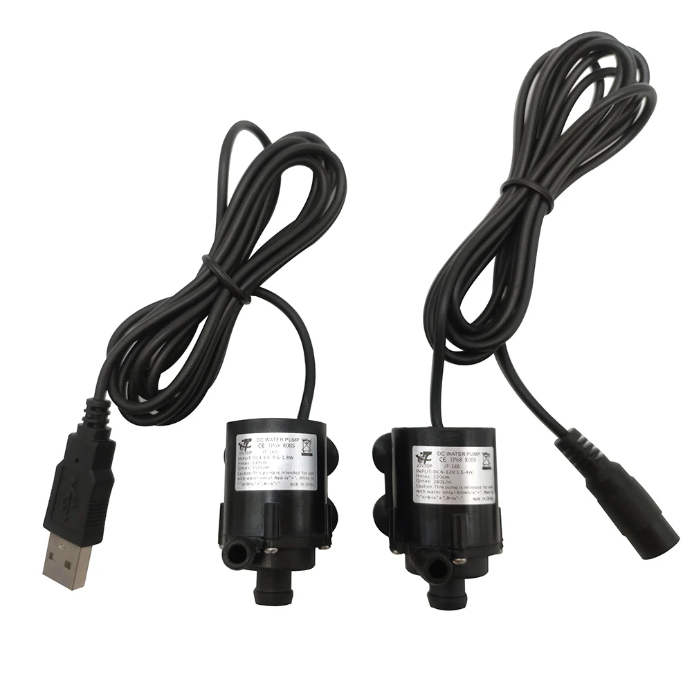 Водяной насос с источником питания от постоянного тока 6 12V 240L/ч JT 160A новый микро