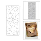 Новинка 2021, металлические Вырубные штампы в горошек с сердечками для скрапбукинга сделай сам и изготовления карт, декоративное тиснение, без штампов