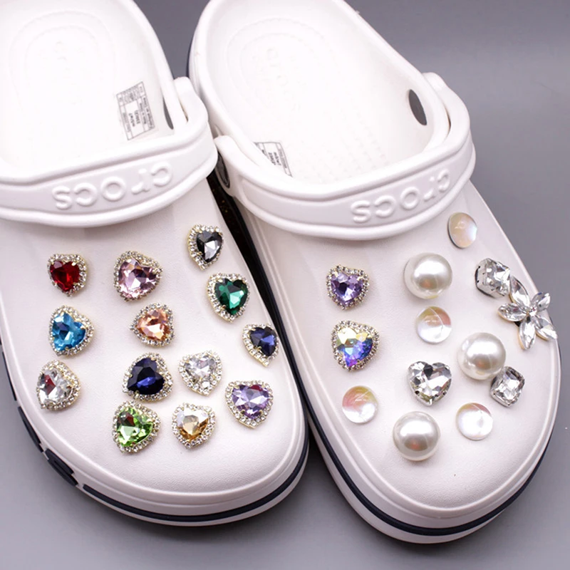 

1Pc Croc Shoe Charms Rhinestone JIBZ Shoe Accessories Decor For Croc Kid Shoe