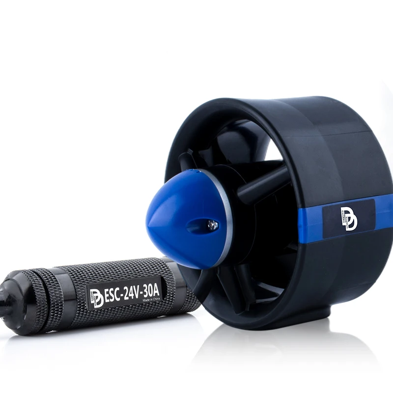 

DD TD7 24V 450W with 30A Cylindrical Waterproof ESC Board ROV Waterproof 200M Plastic four-blade Propeller Underwater Thruster