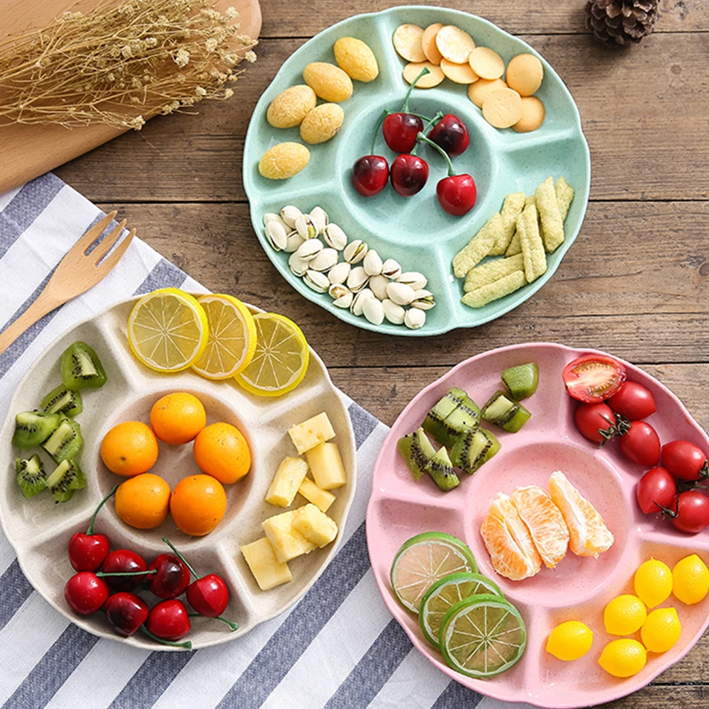 Блюдо для фруктов Творческий круглая тарелка под фрукты умного дома орех конфета