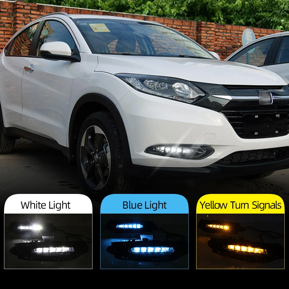 Дневные ходовые огни для Honda вариабельности сердечного ритма HR V 2015 2016 2017 2018 12V