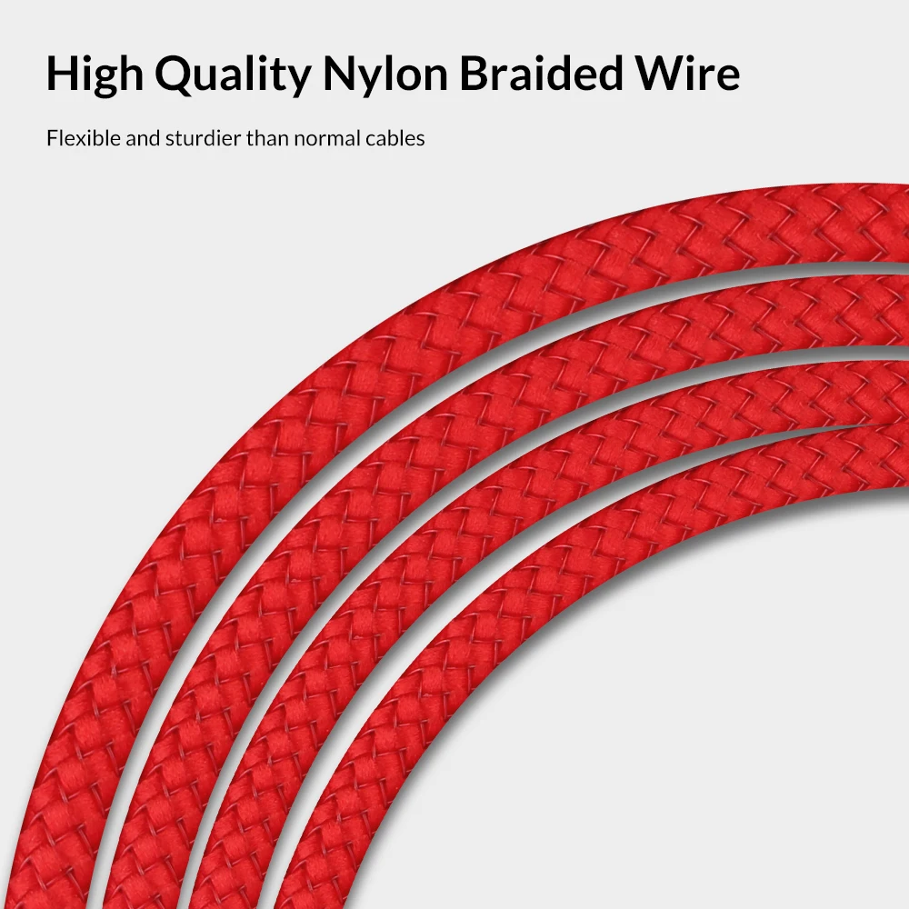 Кабель TOPK Micro USB для быстрой зарядки 2.4A телефонов Android нейлоновый 0.15 2 м|Кабели