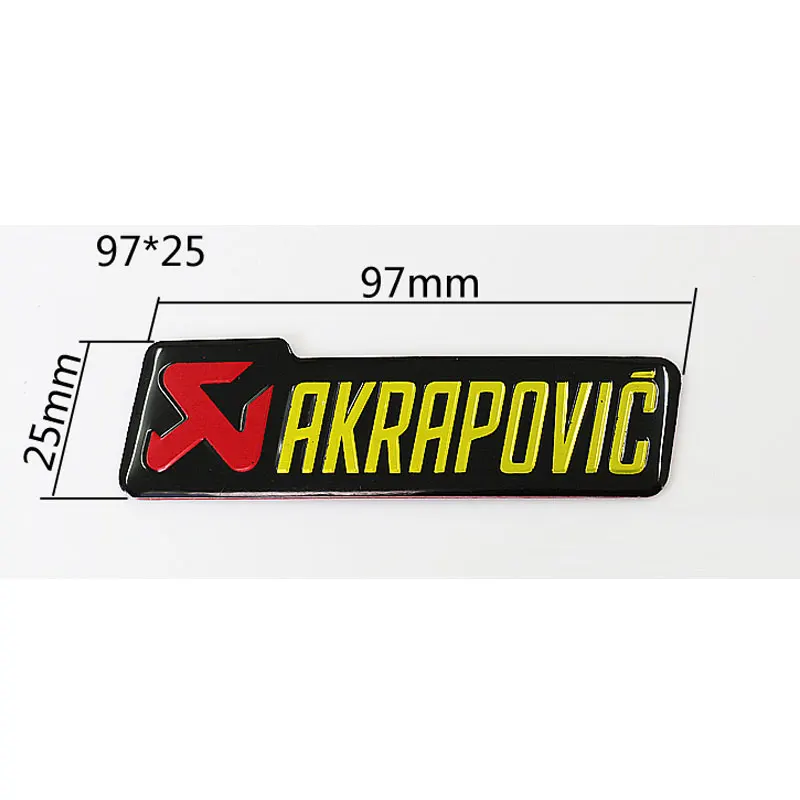 AKRAPOVIC алюминиевый термостойкий 3D мотоцикл Выхлопная наклейка на трубу наклейка для AR Yoshimura MIVV два брата Leovince Arrow - Цвет: 13