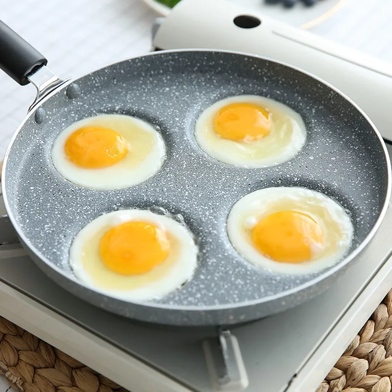 4 сковорода для жарки с горшок утолщенной омлета антипригарным покрытием Яйцо