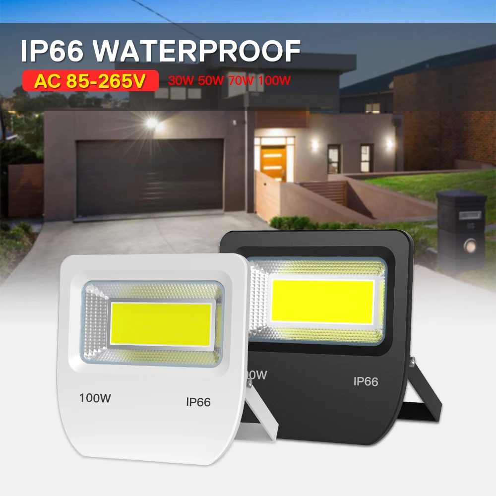 Светодиодный прожектор 30 Вт 50 100 Уличный настенный с влагозащитой IP66 переменный