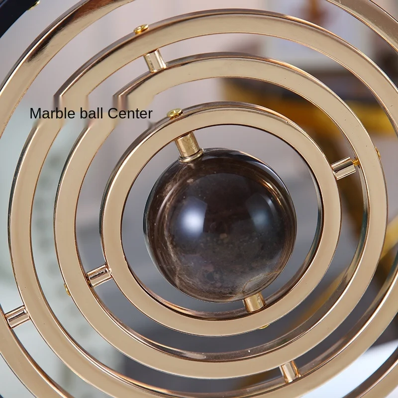 

European Marble Earth Instrument Home Decorations American Creative Living Room Study Office Desk Surface Panel Ornaments