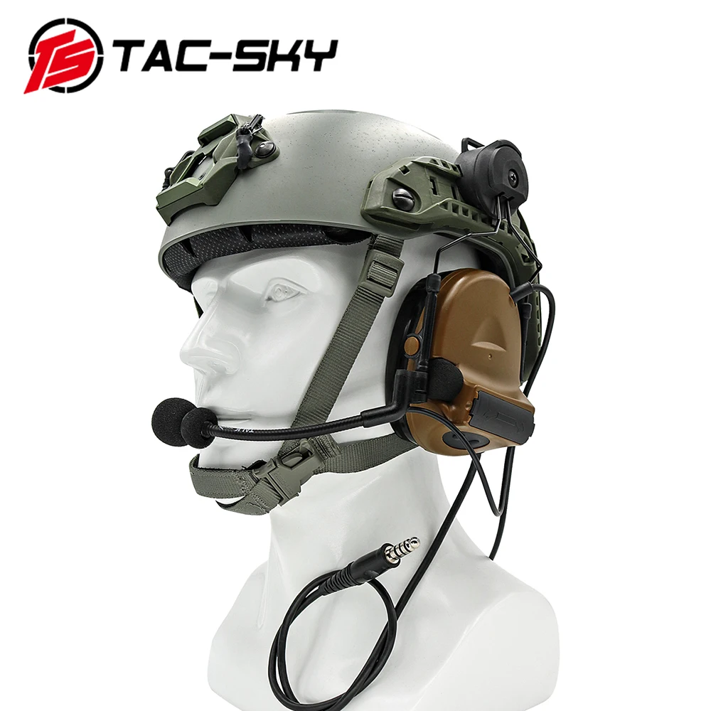 Тактическая гарнитура для шлема TAC -SKY COMTAC II стрельбы армейские наушники с