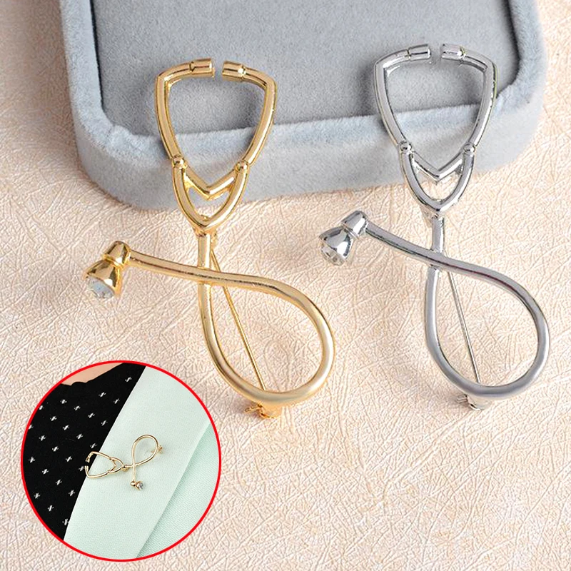 Doctors Медсестры Брошь в виде стетоскопа булавки медицинские ювелирные изделия