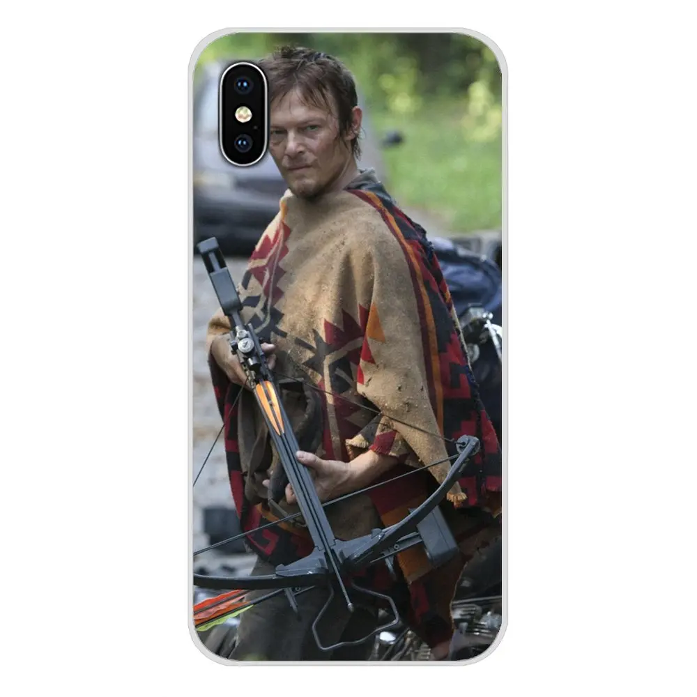 Для Apple iPhone X XR XS 11Pro MAX 4S 5S 5C SE 6S 7 8 Plus ipod touch 5 6 TPU чехол The Walking Dead Daryl Dixon Сияющий