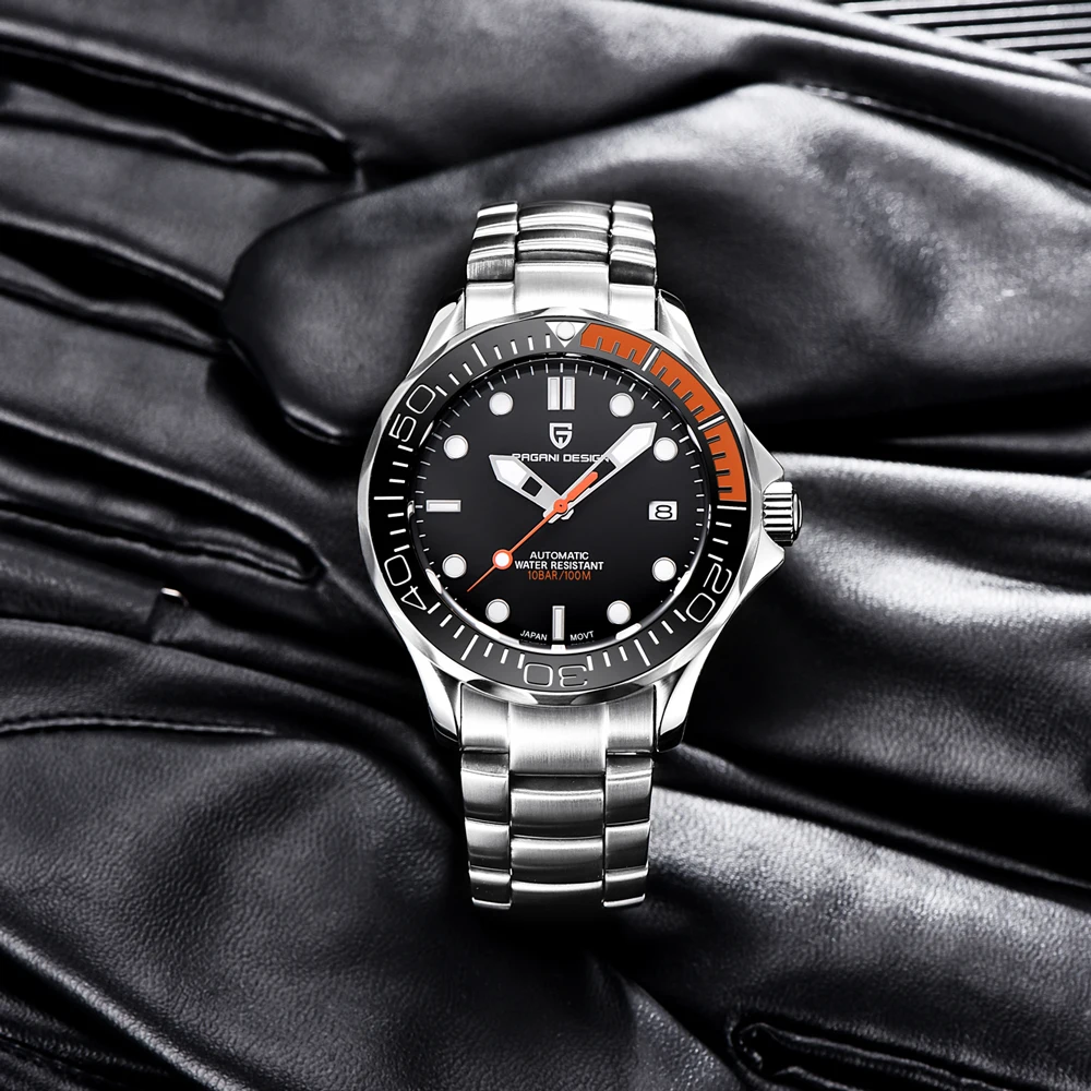 

2021 PAGANI DESIGN 007 Men's Watches Brand luxury Mechanical Watches For Men Automatic Watch For Men 100M Waterproof Clock Mans