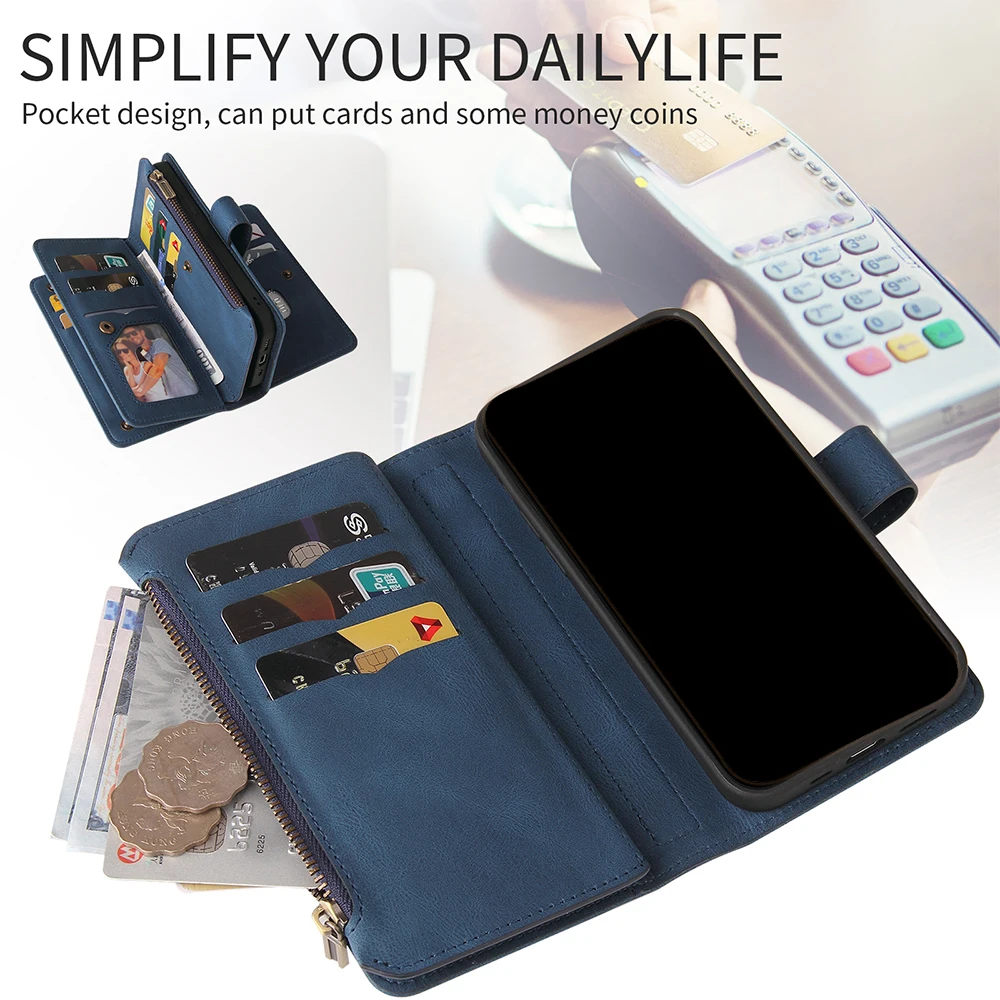 leather zipper flip case for motorola moto g60 g50 g30 g10 e7 edge s g100 g play power 2021 wallet card shockproof phone cover free global shipping