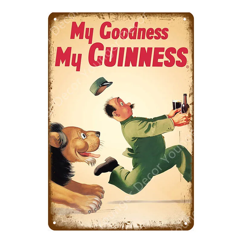 YD5485AI Guinness хороший для вас металлический плакат оловянные знаки винтажный Настенный декор для бара паба клуба человек пещера декоративная пластина YI-123 - Цвет: YD5485AI