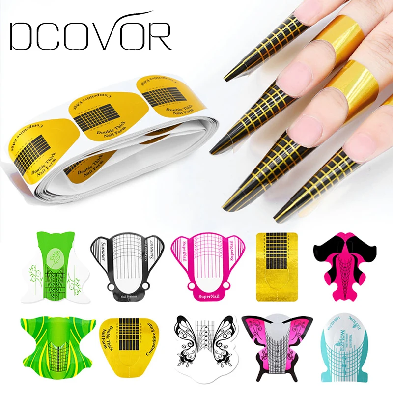 Dcovor инструменты для нейл-арта, Удлинительный УФ-гель, советы для наращивания, форма для наращивания ногтей, трафарет, инструменты для маникюра